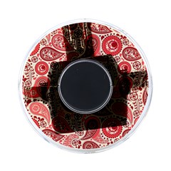 Paisley Red Ornament Texture On-the-go Memory Card Reader by nateshop