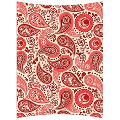 Paisley Red Ornament Texture Back Support Cushion