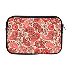 Paisley Red Ornament Texture Apple Macbook Pro 17  Zipper Case by nateshop