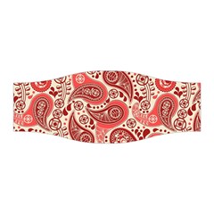 Paisley Red Ornament Texture Stretchable Headband by nateshop