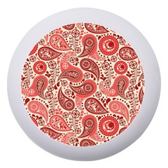 Paisley Red Ornament Texture Dento Box With Mirror by nateshop