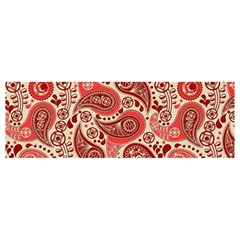 Paisley Red Ornament Texture Banner And Sign 12  X 4  by nateshop