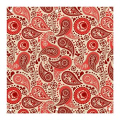 Paisley Red Ornament Texture Banner And Sign 3  X 3  by nateshop