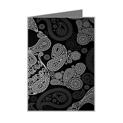 Paisley Skull, Abstract Art Mini Greeting Card by nateshop