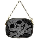 Paisley Skull, Abstract Art Chain Purse (Two Sides) Front