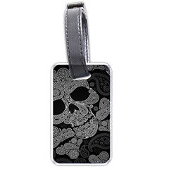 Paisley Skull, Abstract Art Luggage Tag (one Side) by nateshop