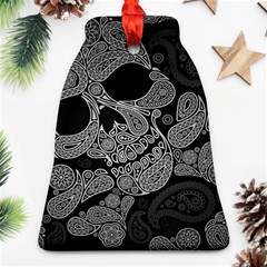 Paisley Skull, Abstract Art Ornament (bell) by nateshop