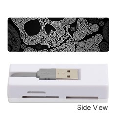 Paisley Skull, Abstract Art Memory Card Reader (stick) by nateshop