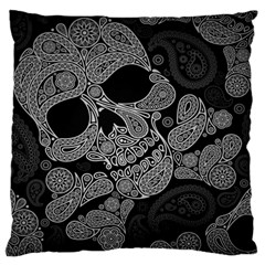 Paisley Skull, Abstract Art Standard Premium Plush Fleece Cushion Case (one Side) by nateshop