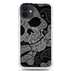 Paisley Skull, Abstract Art Iphone 12 Mini Tpu Uv Print Case	 by nateshop