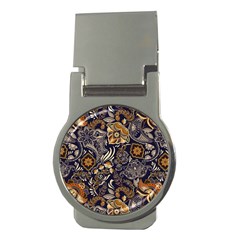 Paisley Texture, Floral Ornament Texture Money Clips (round)  by nateshop