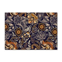 Paisley Texture, Floral Ornament Texture Sticker A4 (10 Pack) by nateshop