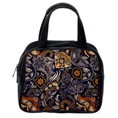 Paisley Texture, Floral Ornament Texture Classic Handbag (one Side) by nateshop