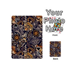 Paisley Texture, Floral Ornament Texture Playing Cards 54 Designs (mini)