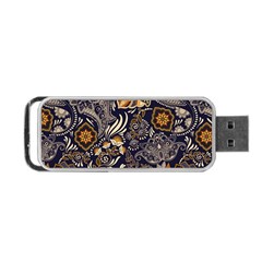 Paisley Texture, Floral Ornament Texture Portable Usb Flash (two Sides) by nateshop