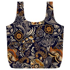 Paisley Texture, Floral Ornament Texture Full Print Recycle Bag (xl) by nateshop