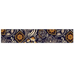 Paisley Texture, Floral Ornament Texture Large Premium Plush Fleece Scarf 