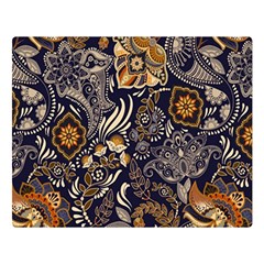 Paisley Texture, Floral Ornament Texture Premium Plush Fleece Blanket (large) by nateshop