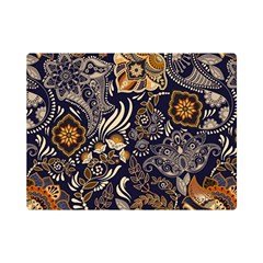 Paisley Texture, Floral Ornament Texture Premium Plush Fleece Blanket (mini) by nateshop