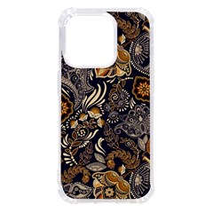 Paisley Texture, Floral Ornament Texture Iphone 14 Pro Tpu Uv Print Case by nateshop