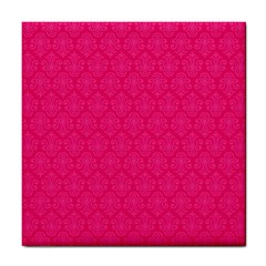 Pink Pattern, Abstract, Background, Bright Tile Coaster by nateshop