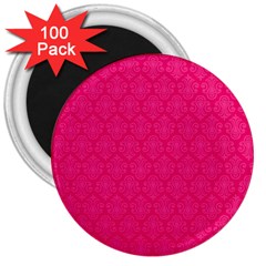 Pink Pattern, Abstract, Background, Bright 3  Magnets (100 Pack) by nateshop