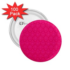 Pink Pattern, Abstract, Background, Bright 2 25  Buttons (100 Pack)  by nateshop