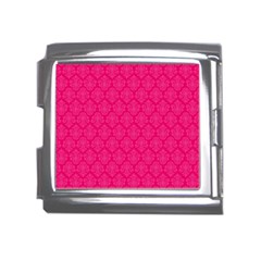 Pink Pattern, Abstract, Background, Bright Mega Link Italian Charm (18mm) by nateshop