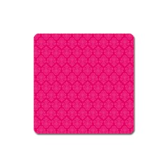 Pink Pattern, Abstract, Background, Bright Square Magnet by nateshop