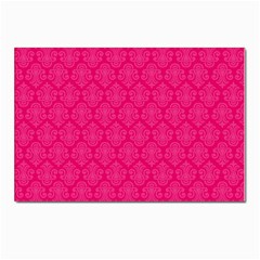 Pink Pattern, Abstract, Background, Bright Postcards 5  X 7  (pkg Of 10)