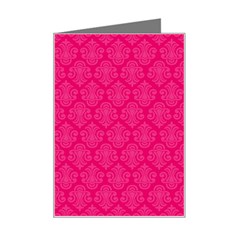 Pink Pattern, Abstract, Background, Bright Mini Greeting Card by nateshop