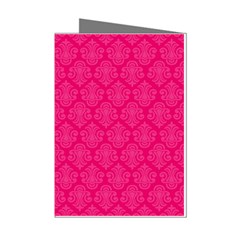 Pink Pattern, Abstract, Background, Bright Mini Greeting Cards (pkg Of 8) by nateshop