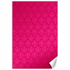 Pink Pattern, Abstract, Background, Bright Canvas 24  X 36  by nateshop