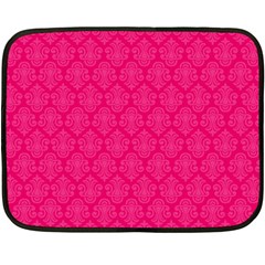 Pink Pattern, Abstract, Background, Bright Two Sides Fleece Blanket (mini) by nateshop