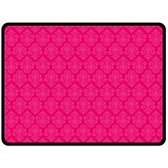 Pink Pattern, Abstract, Background, Bright Two Sides Fleece Blanket (large) by nateshop