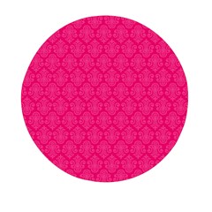 Pink Pattern, Abstract, Background, Bright Mini Round Pill Box by nateshop