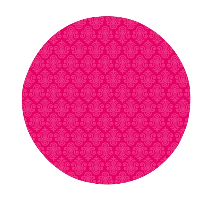 Pink Pattern, Abstract, Background, Bright Mini Round Pill Box