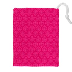 Pink Pattern, Abstract, Background, Bright Drawstring Pouch (5xl) by nateshop