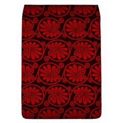 Red Floral Pattern Floral Greek Ornaments Removable Flap Cover (l) by nateshop