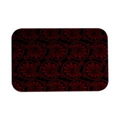 Red Floral Pattern Floral Greek Ornaments Open Lid Metal Box (silver)   by nateshop