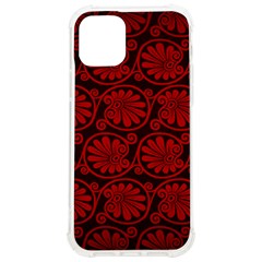 Red Floral Pattern Floral Greek Ornaments Iphone 12/12 Pro Tpu Uv Print Case by nateshop