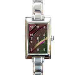 Circle Colorful Shine Line Pattern Geometric Rectangle Italian Charm Watch by Proyonanggan