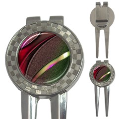 Circle Colorful Shine Line Pattern Geometric 3-in-1 Golf Divots by Proyonanggan