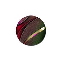 Circle Colorful Shine Line Pattern Geometric Golf Ball Marker (4 Pack) by Proyonanggan