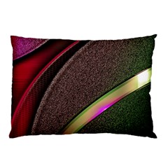 Circle Colorful Shine Line Pattern Geometric Pillow Case by Proyonanggan