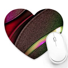 Pattern Texture Leaves Heart Mousepad by Proyonanggan