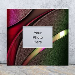 Circle Colorful Shine Line Pattern Geometric White Wall Photo Frame 5  X 7  by Proyonanggan