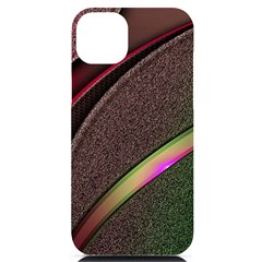 Pattern Texture Leaves Iphone 14 Plus Black Uv Print Case by Proyonanggan