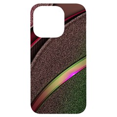 Texture Abstract Curve  Pattern Red Iphone 14 Pro Black Uv Print Case