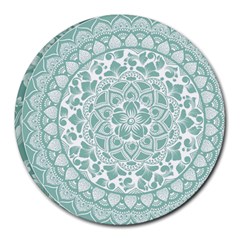 Round Ornament Texture Round Mousepad by nateshop